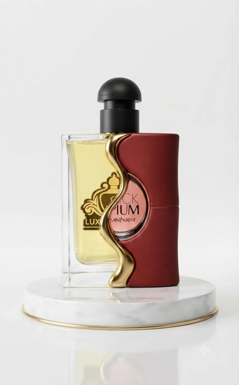 Black opium over red